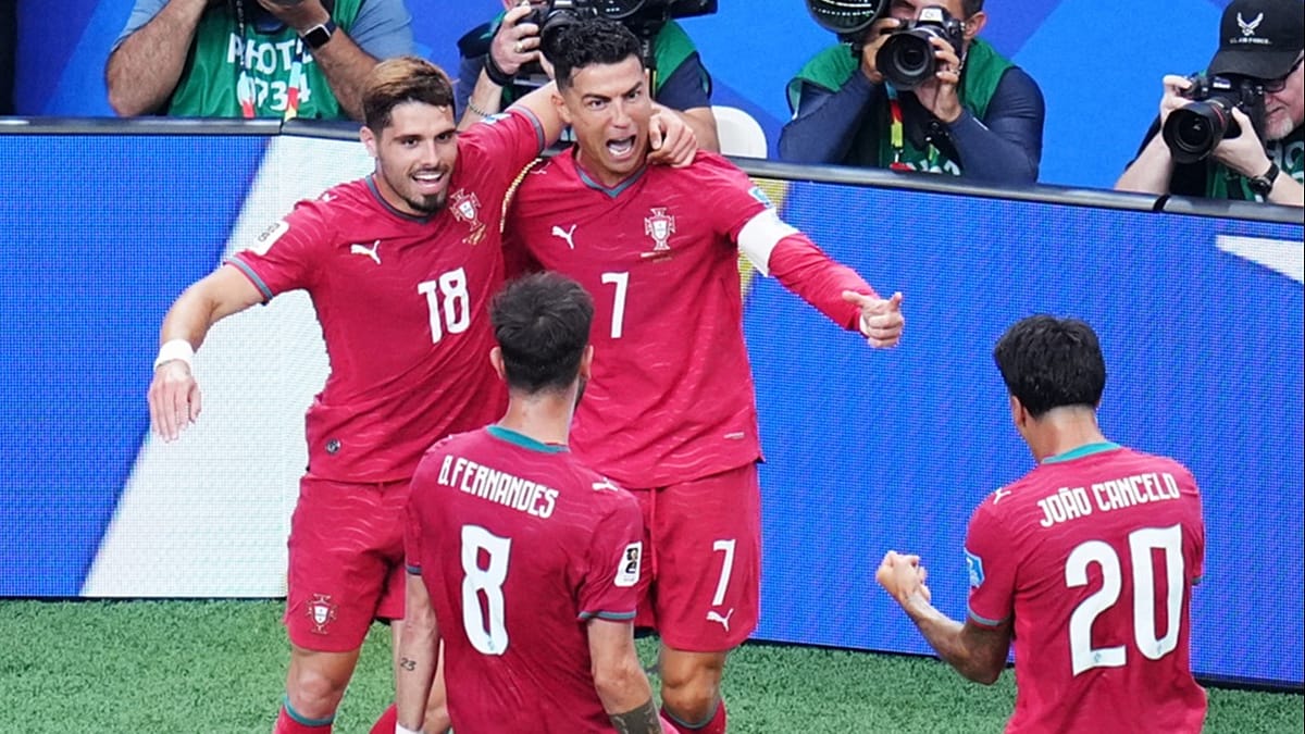 Ronaldo Sparks Portugal’s 5-0 Victory Over Uzbekistan as England Stumbles Against Ghana